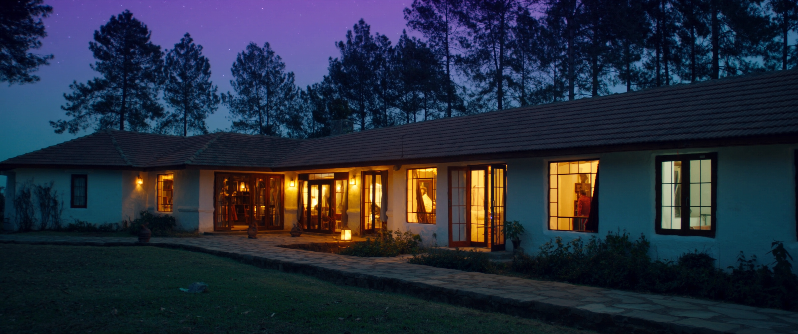 House at twilight